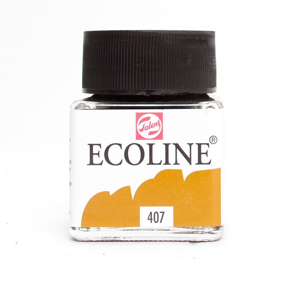 Ecoline, Liquid, Watercolor, 30ml, Jar, Deep Ochre